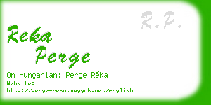 reka perge business card